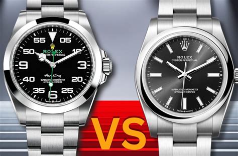 rolex air king vs pilot.